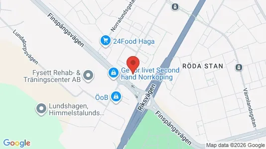 Bostadsrätter till salu i Norrköping - kort over placeringen