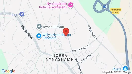Bostadsrätter till salu i Nynäshamn - kort over placeringen
