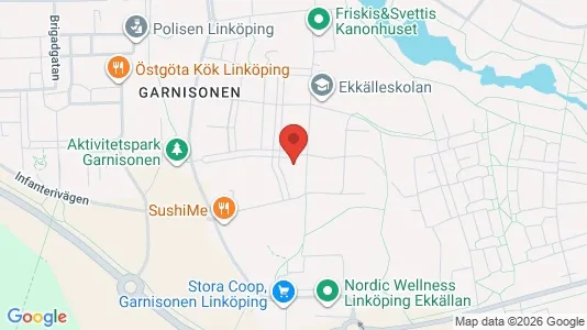 Bostadsrätter till salu i Linköping - kort over placeringen