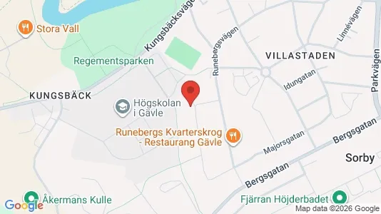 Bostadsrätter till salu i Gävle - kort over placeringen