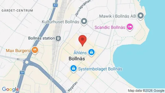 Bostadsrätter till salu i Bollnäs - kort over placeringen