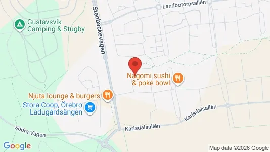 Bostadsrätter till salu i Örebro - kort over placeringen