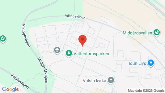 Bostadsrätter till salu i Sigtuna - kort over placeringen
