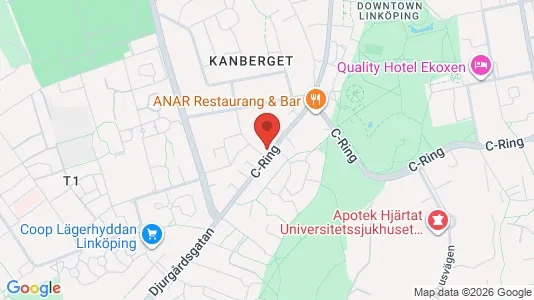 Bostadsrätter till salu i Linköping - kort over placeringen