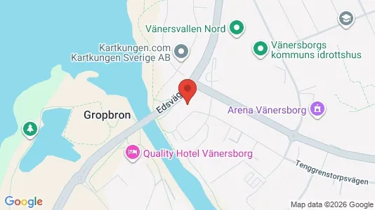 Bostadsrätter till salu i Vänersborg - kort over placeringen