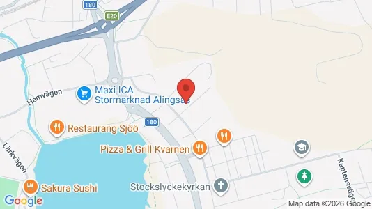 Lägenheter till salu i Alingsås - kort over placeringen