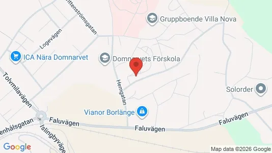 Bostadsrätter till salu i Borlänge - kort over placeringen