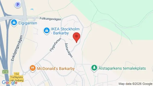 Bostadsrätter till salu i Järfälla - kort over placeringen