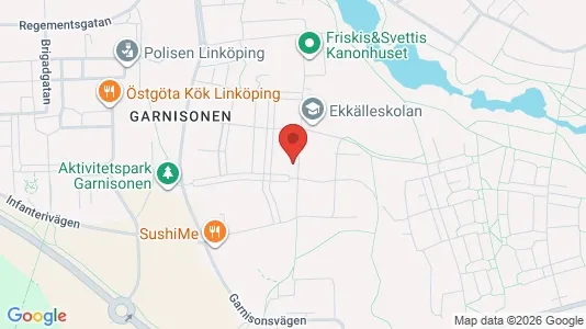 Bostadsrätter till salu i Linköping - kort over placeringen