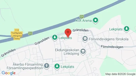 Bostadsrätter till salu i Linköping - kort over placeringen
