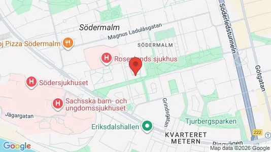 Bostadsrätter till salu i Södermalm - kort over placeringen
