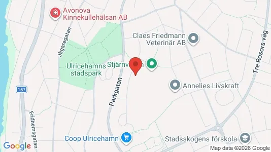 Bostadsrätter till salu i Ulricehamn - kort over placeringen