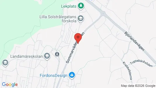 Bostadsrätter till salu i Västra hisingen - kort over placeringen