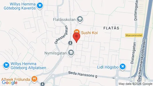 Bostadsrätter till salu i Askim-Frölunda-Högsbo - kort over placeringen
