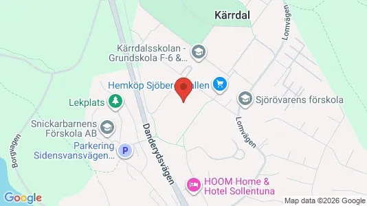Bostadsrätter till salu i Sollentuna - kort over placeringen