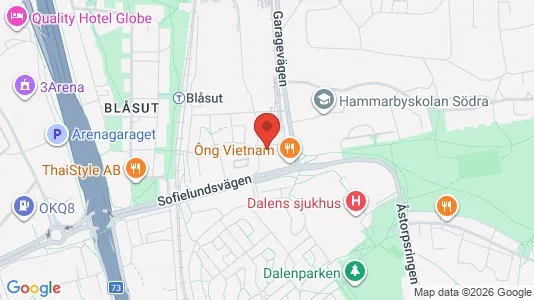 Bostadsrätter till salu i Söderort - kort over placeringen