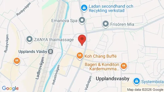 Bostadsrätter till salu i Upplands Väsby - kort over placeringen