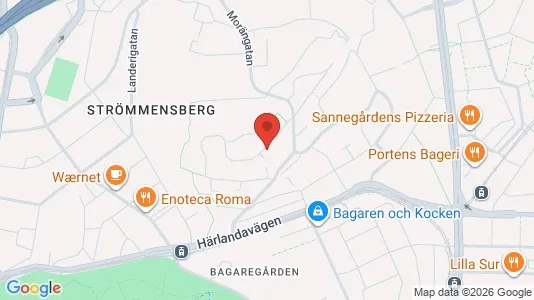 Bostadsrätter till salu i Örgryte-Härlanda - kort over placeringen