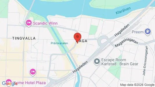 Bostadsrätter till salu i Karlstad - kort over placeringen