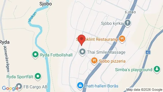 Bostadsrätter till salu i Borås - kort over placeringen