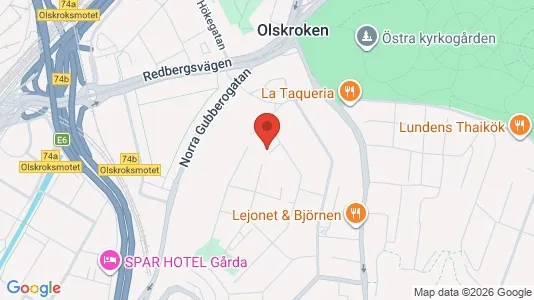 Bostadsrätter till salu i Örgryte-Härlanda - kort over placeringen
