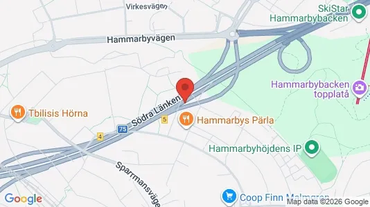 Bostadsrätter till salu i Söderort - kort over placeringen