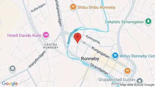 Bostadsrätter till salu i Ronneby - kort over placeringen