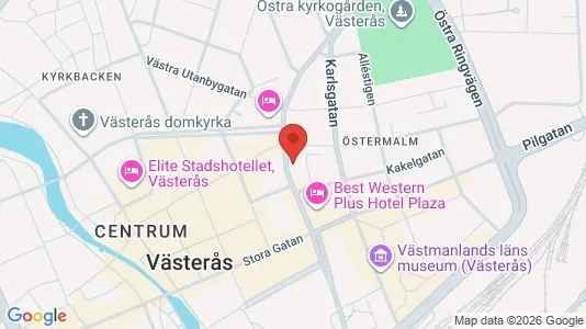 Bostadsrätter till salu i Västerås - kort over placeringen
