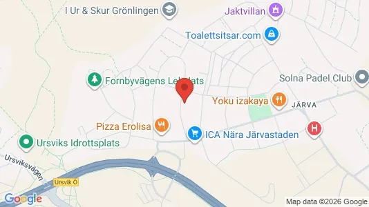 Bostadsrätter till salu i Sundbyberg - kort over placeringen