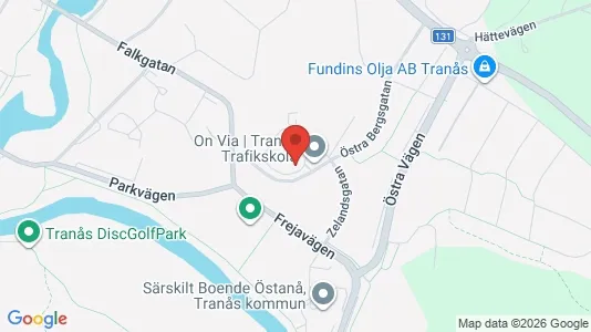 Bostadsrätter till salu i Tranås - kort over placeringen