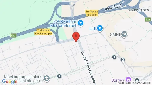 Bostadsrätter till salu i Norrköping - kort over placeringen