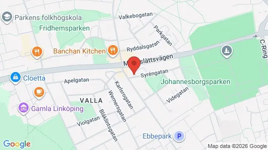 Bostadsrätter till salu i Linköping - kort over placeringen
