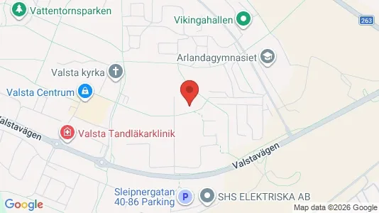 Bostadsrätter till salu i Sigtuna - kort over placeringen