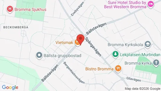 Bostadsrätter till salu i Västerort - kort over placeringen
