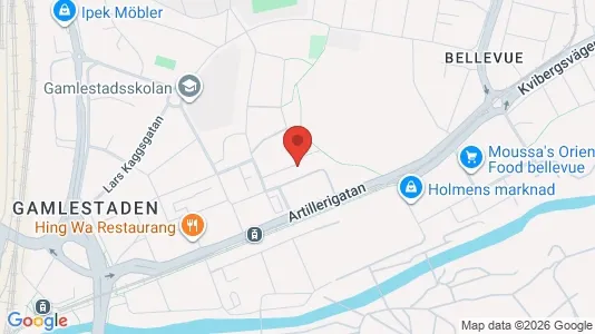 Bostadsrätter till salu i Göteborg Östra - kort over placeringen