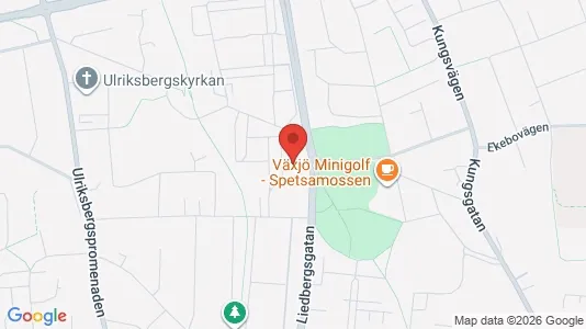 Bostadsrätter till salu i Växjö - kort over placeringen