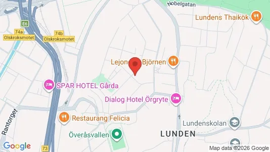Bostadsrätter till salu i Örgryte-Härlanda - kort over placeringen
