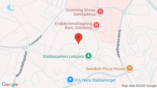Bostadsrätter till salu i Örgryte-Härlanda - kort over placeringen