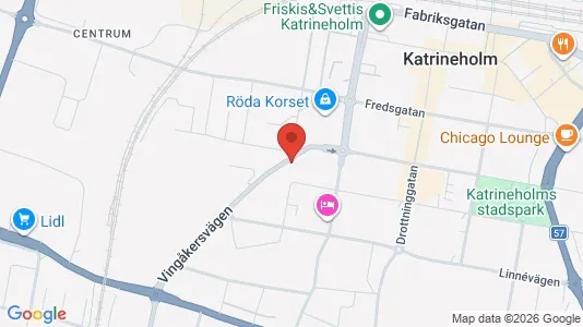 Bostadsrätter till salu i Katrineholm - kort over placeringen