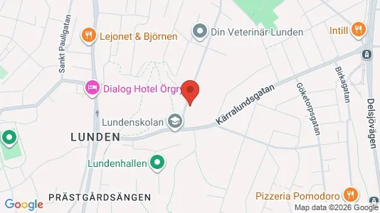 Bostadsrätter till salu i Örgryte-Härlanda - kort over placeringen