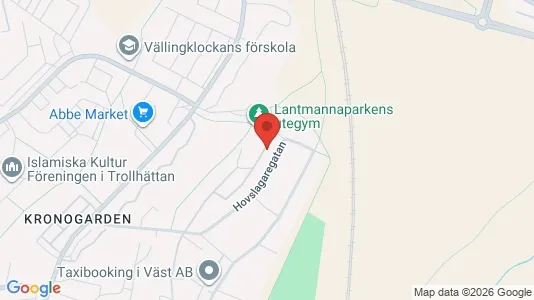 Bostadsrätter till salu i Trollhättan - kort over placeringen