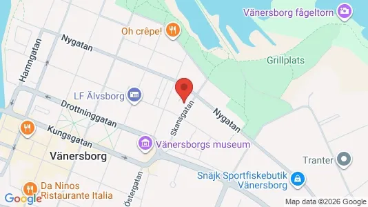 Bostadsrätter till salu i Vänersborg - kort over placeringen