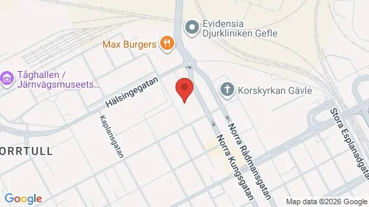 Bostadsrätter till salu i Gävle - kort over placeringen