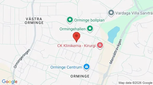 Bostadsrätter till salu i Nacka - kort over placeringen