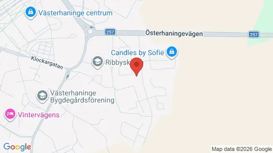 Bostadsrätter till salu i Haninge - kort over placeringen