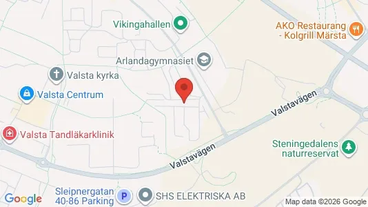 Bostadsrätter till salu i Sigtuna - kort over placeringen
