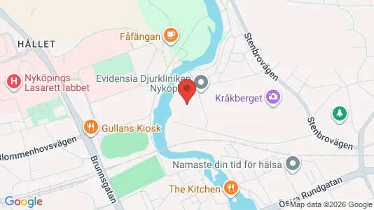 Bostadsrätter till salu i Nyköping - kort over placeringen