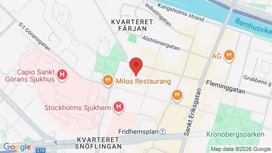 Bostadsrätter till salu i Kungsholmen - kort over placeringen