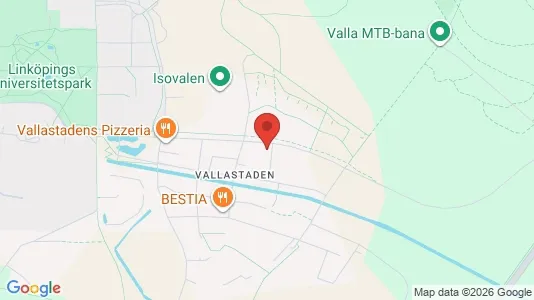 Bostadsrätter till salu i Linköping - kort over placeringen