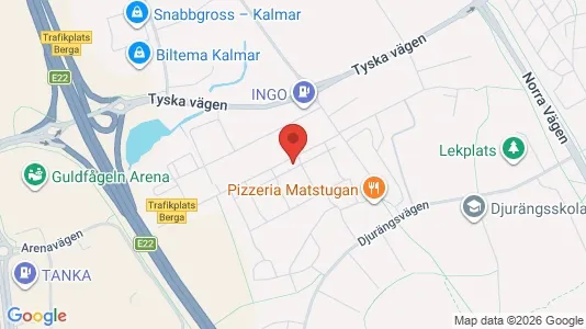 Bostadsrätter till salu i Kalmar - kort over placeringen